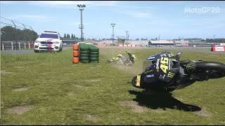 VALENTINO ROSSI CRASH [upl. by Jaimie]