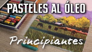 APRENDE a PINTAR un PAISAJE con PASTELES al ÓLEO [upl. by Llewej796]