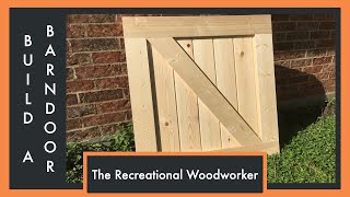 Easy to Make Barn Doors  How To The Recreational Woodworker [upl. by Okiam]