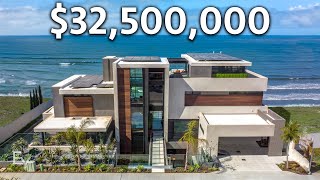 Touring a 325 Million Oceanfront California Modern Mansion [upl. by Norby]