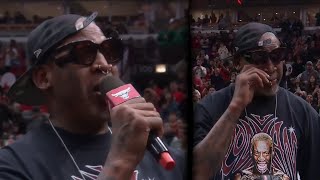 Dennis Rodmans Emotional Comeback at the United Center [upl. by Lashar]