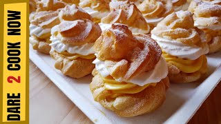 PRINCES KROFNE  Princes krofne sa poslastičarskim kremom  Recept za princes krofne  Cream Puffs [upl. by Hedi496]