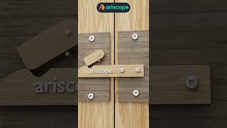 Clever Wooden Sliding Door Latch with AutoLock and Manual Release [upl. by Rosecan]