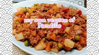 Fe Valcints Picadillo Ground meat amp Potatoes Homemade Recipe  Quick amp Easy [upl. by Winston]