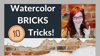 EASY Watercolor Brick Tutorial 10 Clever Tricks [upl. by Aihsetel]