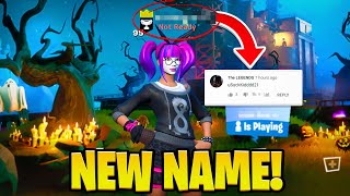 top comment of this video picks my Fortnite NAME for a month [upl. by Nillok]