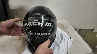 509 MACH III carbon fiber Motorcycle helmet unboxing [upl. by Nosniv498]