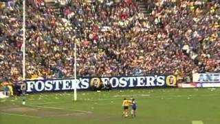 Hawthorn vs West Coast  1991 Grand Final 2nd half [upl. by Nalced]