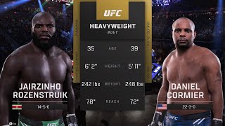 JAIRZINHO ROZENSTRUIK vs DANIEL CORMIER  Heavyweight Division [upl. by Leonie420]