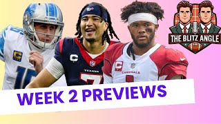 Game Previews and Betting Advice for Week 2 of the NFL on The Blitz Angle [upl. by Kere]