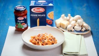 BARILLA SG  Penne with Chicken Mushroom and Tomatoes [upl. by Annenn]