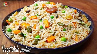 Restaurant style vegetable pulao recipe  Easy Veg pulao recipe  Vegetable pulav recipe  Foodworks [upl. by Gow]