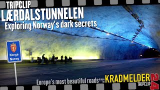 Laerdal Tunnel Norway ✫ Worlds longest tunnel by motorcycle ▲ Tripclip 15 [upl. by Eppesuig]