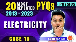 Most Repeated Questions from Electricity Class 10 🔥 Science PYQs Physics [upl. by Winna]