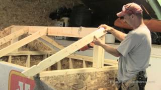 How To Build A Shed  Part 3 Building amp Installing Rafters [upl. by Kashden]