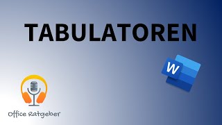 Word Tabulatoren [upl. by Lisabeth]