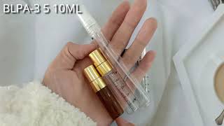 Portable 3ml 5ml 10ml Perfume Atomizer Glass Perfume Spray Bottle With Aluminum Pump Cap [upl. by Garibull604]