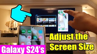 📱Galaxy S24S24Ultra How to Adjust the Screen Size for Smart View Screen Mirror [upl. by Assilat]