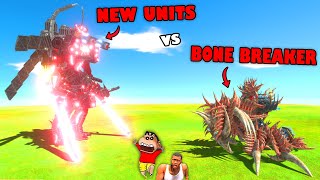 BONE BREAKER in the GAME  KILLING ALL NEW UNITS in Animal Revolt Battle Simulator w SHINCHAN CHOP [upl. by Aura706]