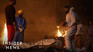 What Its Like To Work At A Crematorium In India As The Death Toll Mounts [upl. by Kirschner]