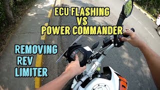 How to Remove Rev Limiter  ECU Flashing vs Power commander  Powertronic [upl. by Aniratak145]