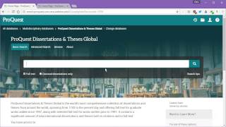 Research Methods Finding Articles in Proquest [upl. by Enawyd357]