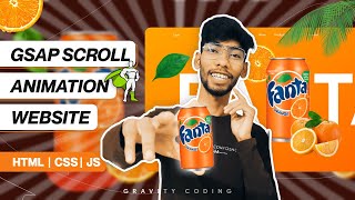 Creating Website with Scroll Animation using GSAP amp Scroll Trigger  HTML CSS JS Tutorial [upl. by Priscilla]