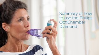 Summary of how to use the Philips Respironics OptiChamber Diamond [upl. by Stander]