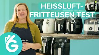 Heißluftfritteusen Test – 10 Fritteusen im Vergleich digital und analog [upl. by Conal]