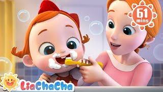 Brush Your Teeth Song  Toothbrush Song  Song Compilation  LiaChaCha Nursery Rhymes amp Baby Songs [upl. by Nhguav]