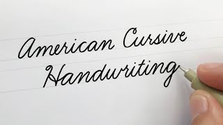 American Cursive Handwriting  For Beginners [upl. by Trebron]