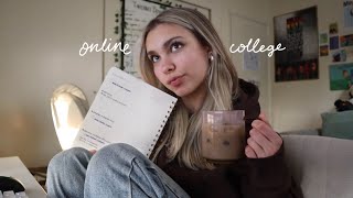 a struggling online college student vlog [upl. by Annahsor816]