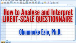 SPSS How to Analyse and Interpret LIKERTSCALE Questionnaire Using SPSS [upl. by Alburg423]