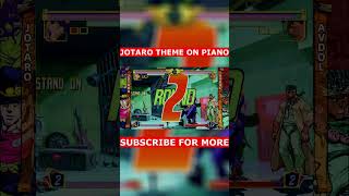 Jotaro Theme  PIANO  JoJos Bizarre Adventure Heritage for the Future shorts [upl. by Schroth459]