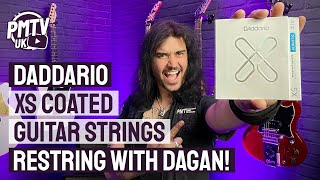 DAddario XS Coated Phosphor Bronze Acoustic Strings  Restringing With Dagan [upl. by Theodoric225]