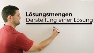 Lösungsmengen Darstellung einer Lösung bei GleichungenUngleichungen  Mathe by Daniel Jung [upl. by Minica]