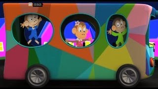 Wheels on the Bus Nursery Rhyme with Lyrics [upl. by Nedyah]