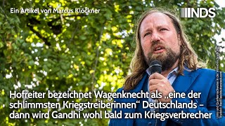 Hofreiter bezeichnet Wagenknecht als „eine der schlimmsten Kriegstreiberinnen“ Deutschlands  NDS [upl. by Siraf]