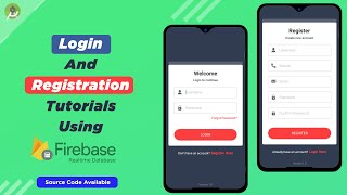 How to Login and Register using Firebase Realtime Database  Android Firebase Tutorials  01 [upl. by Aynotak]