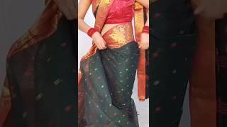 Tantcotton saree draping tips for beginnersdrapingstyle sareedrapingguide fashion [upl. by Shelah]