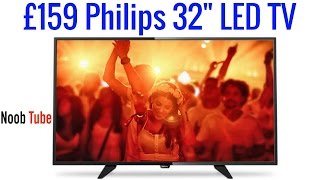 £159 Unboxing 32quot Philips LED TV HD Ready Freeview Tuner Built In 32PHH4101 2 x HDMI 1 x Scart LCD [upl. by Ahsead]