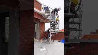 Installation process of spiral staircase [upl. by Ile690]