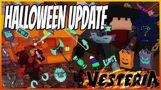 Vesteria  FULL Halloween UPDATE SHOWCASE GiftsMasksNew BossPetsampMORE [upl. by Xylon]