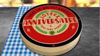 JOYEUX ANNIVERSAIRE   Carte virtuelle animée anniversaire [upl. by Atiuqad]