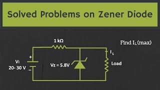 Solved Problems on the Zener Diode [upl. by Lilac]