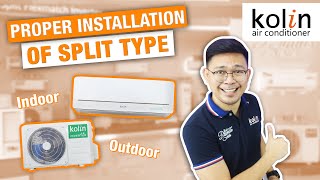 PROPER INSTALLATION OF SPLIT TYPE AIRCON [upl. by Jehoash]