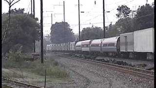 A Couple Westbounds at Kinzers Amtrak Keystone Service  82498 [upl. by Rucker740]