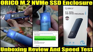 ORICO M2 NVMe SSD Enclosure Unboxing Review amp Speed Test  Stop buying any external hard drive [upl. by Alene408]