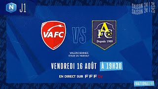 J1 I Valenciennes FC vs Aubagne FC en replay I National FFF 20242025 [upl. by Intihw]