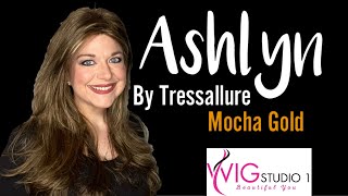 Tressallure ASHLYN Wig Review  Mocha Gold  WIGGIN WITH CHRISTI [upl. by Iturk868]